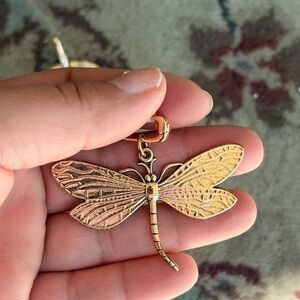 💛Free People💛Gold Dragonfly Pendant-Charm